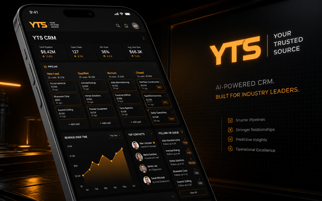 YTS — Your Trusted Source CRM — all-in-one command center for leads, follow-ups, and growth